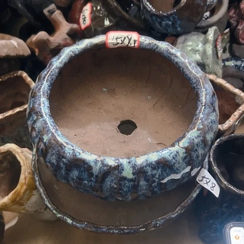 红陶粗陶花盆手工