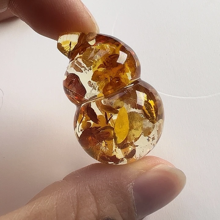 琥珀（花珀）未镶嵌颈饰