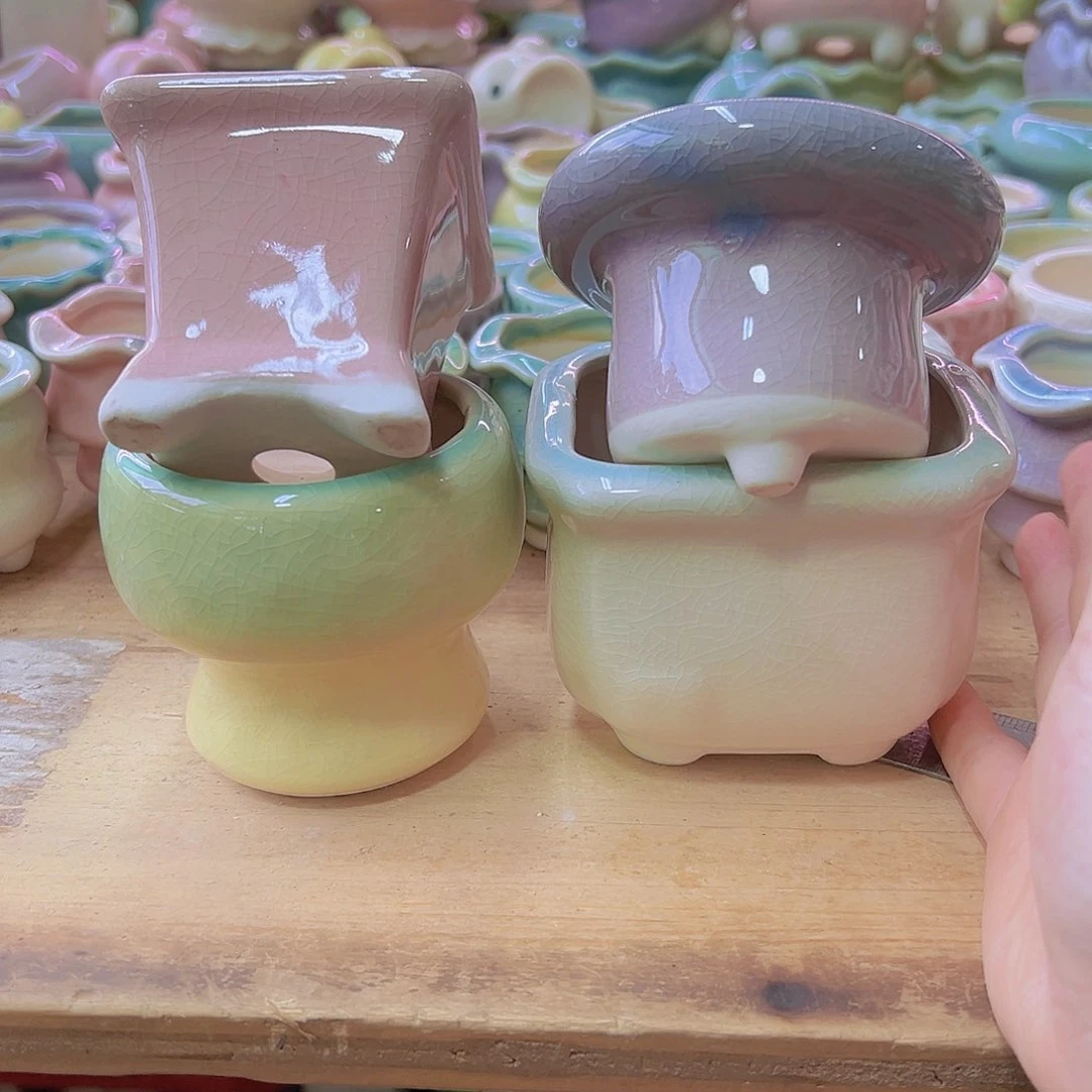 陶瓷花盆当场满12包邮