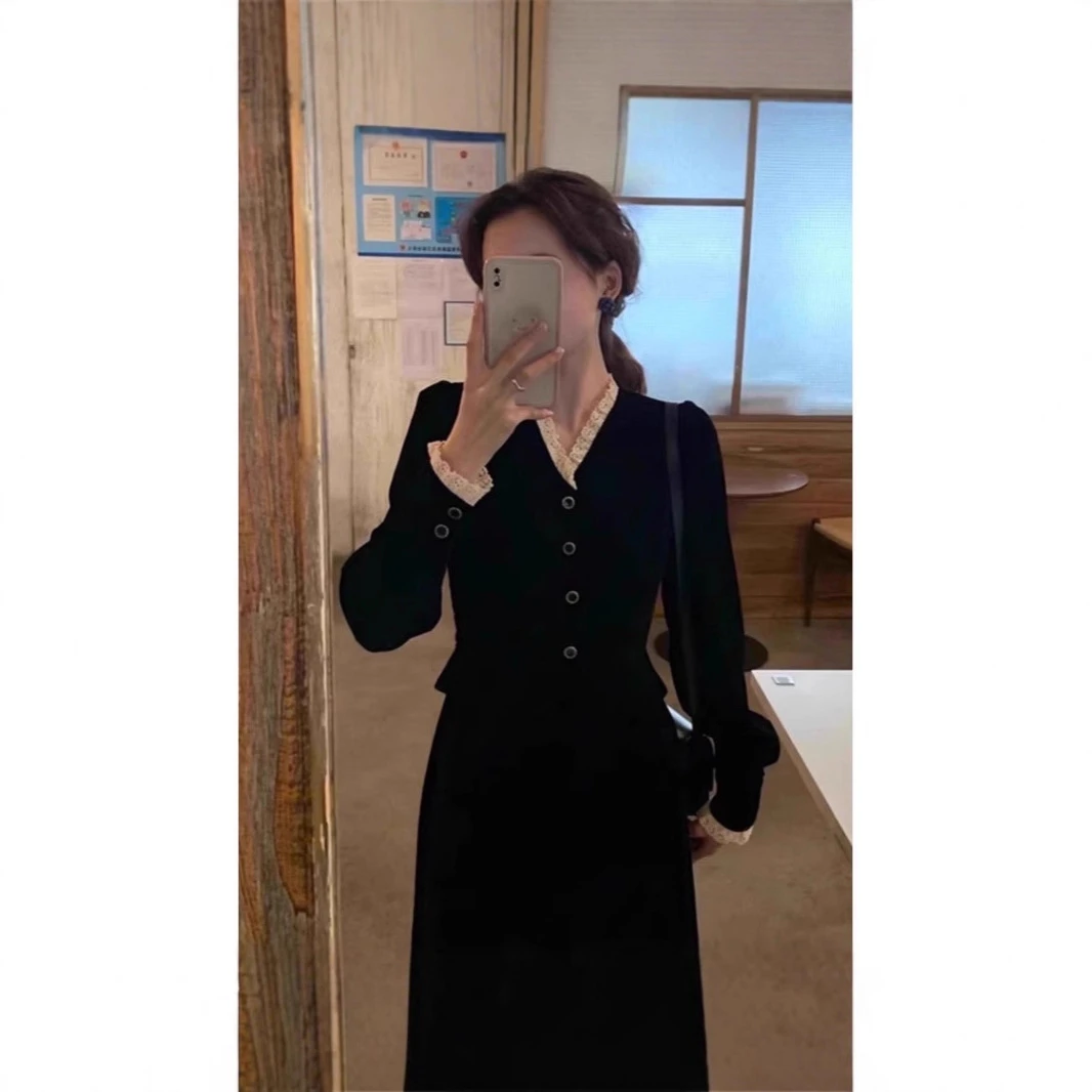 胖MM秋季大码女装新款连衣裙洋气高级感显瘦丝绒礼服连衣裙年会裙