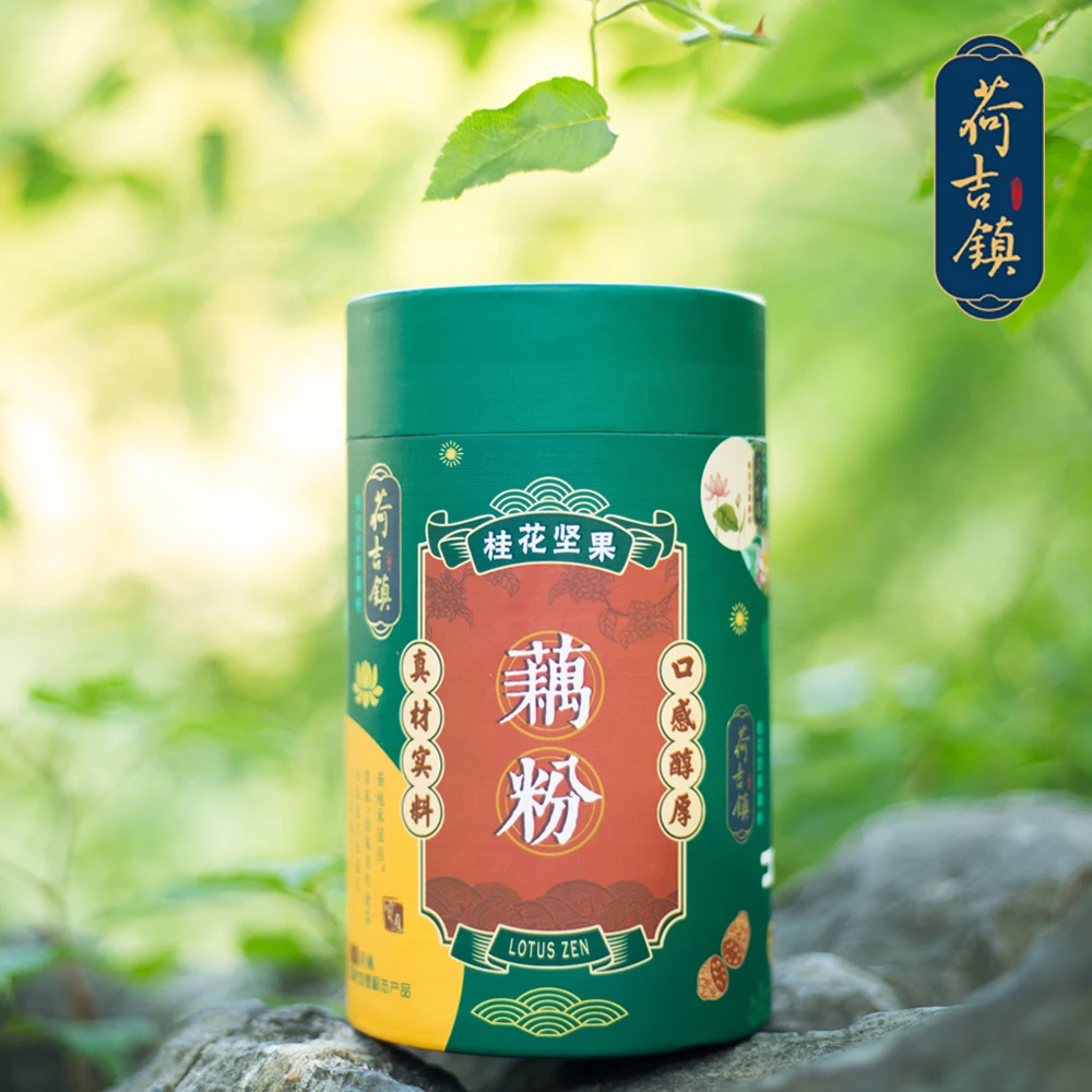 荷吉镇 传承360g桂花坚果藕粉营养好味道