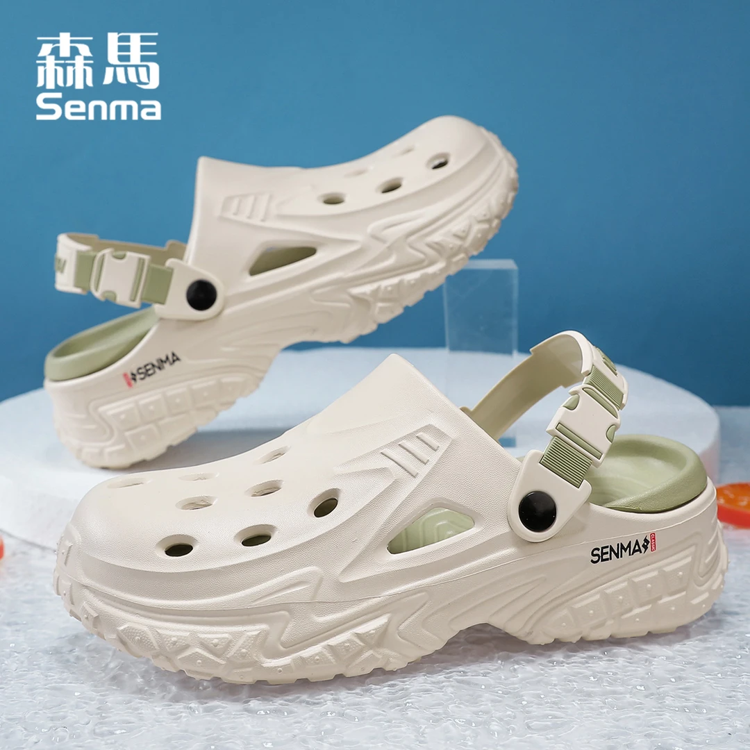 森马洞洞鞋男夏季新款户外运动清凉厚底凉拖鞋潮款男款男士凉鞋