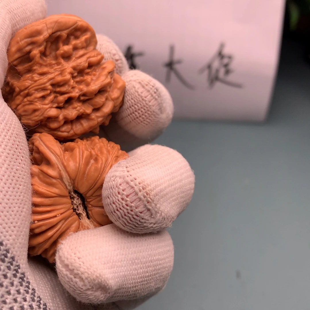 文玩核桃把件修四座楼4445