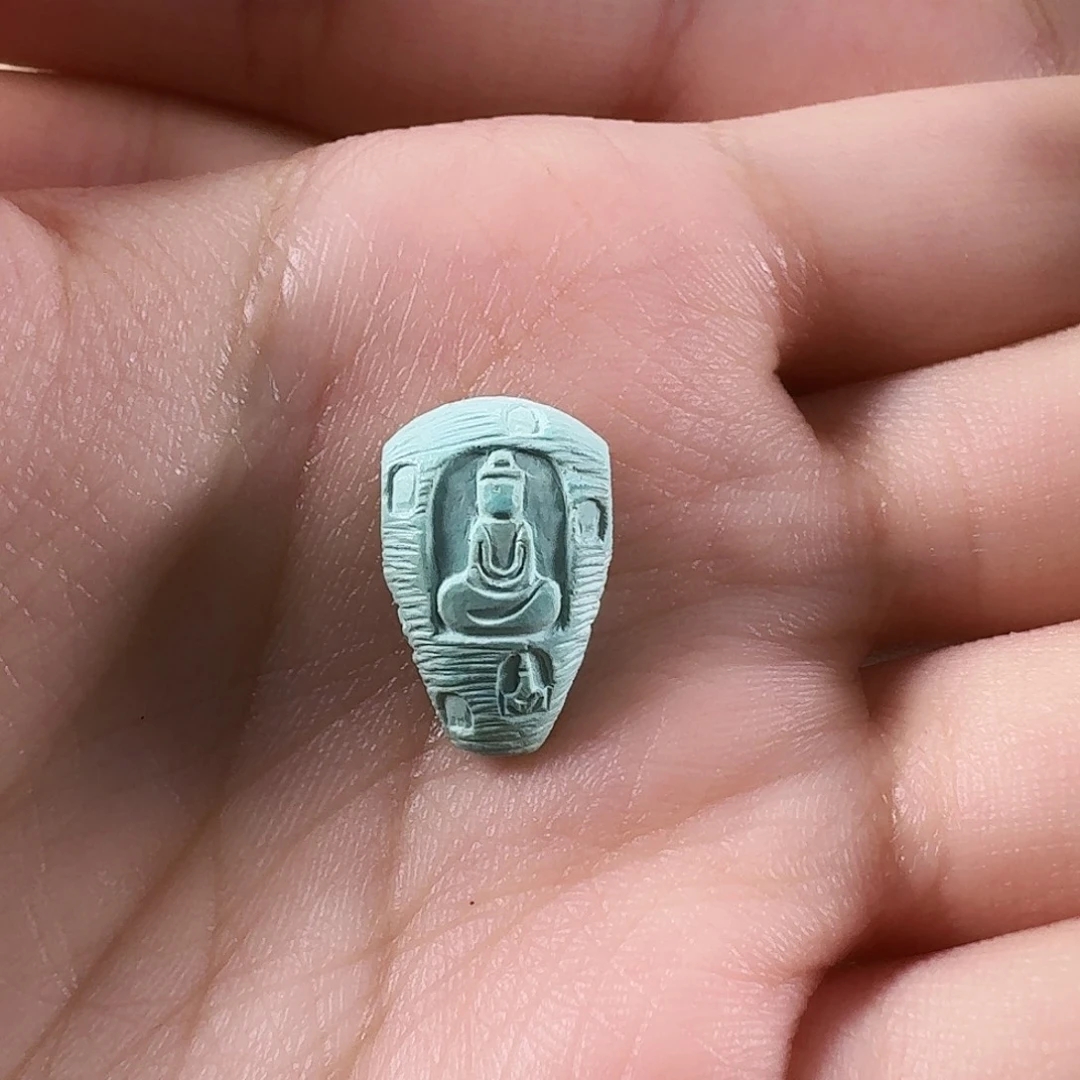 绿松石未镶嵌吊坠(不含链)无相三通