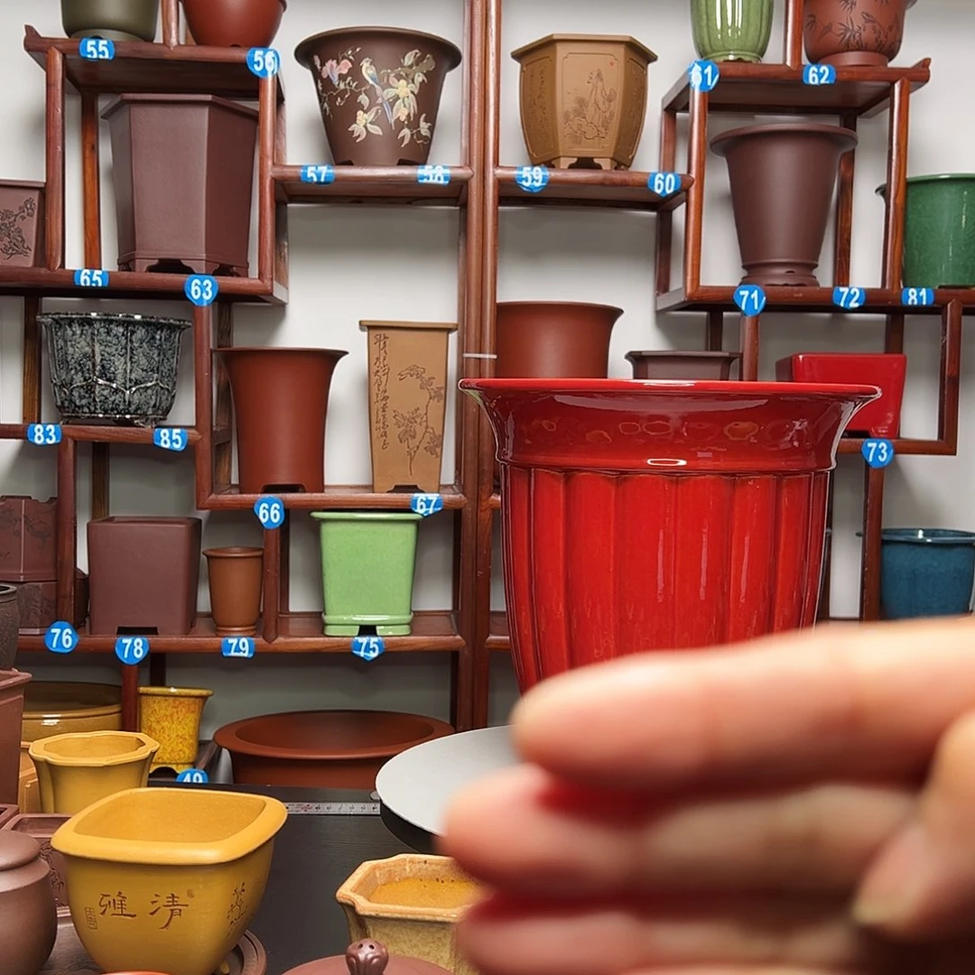 紫砂花盆骨**和紫砂釉盆花盆