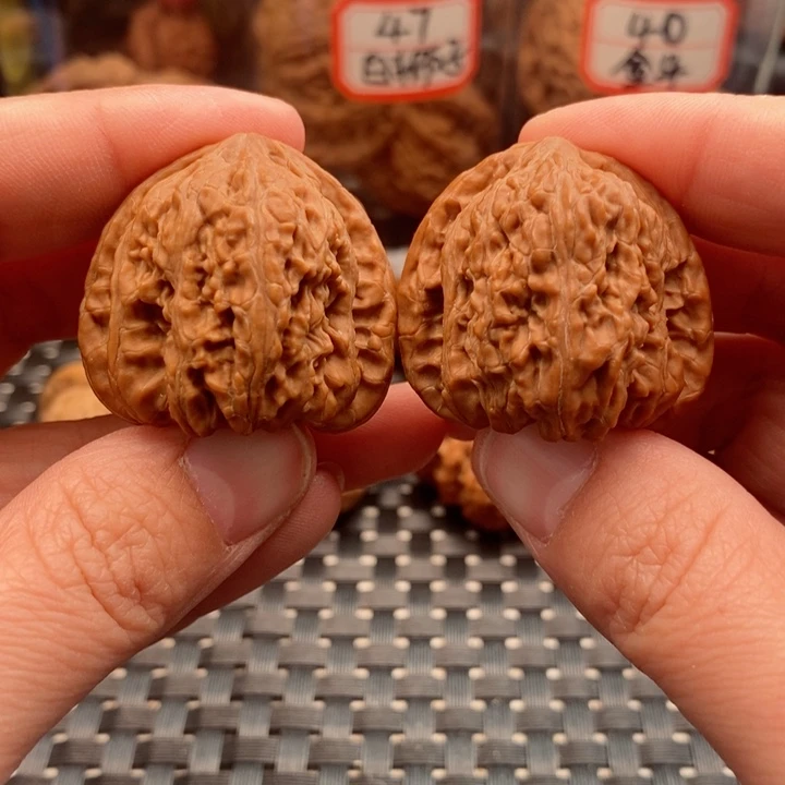 吊坠文玩核桃35凹底密纹