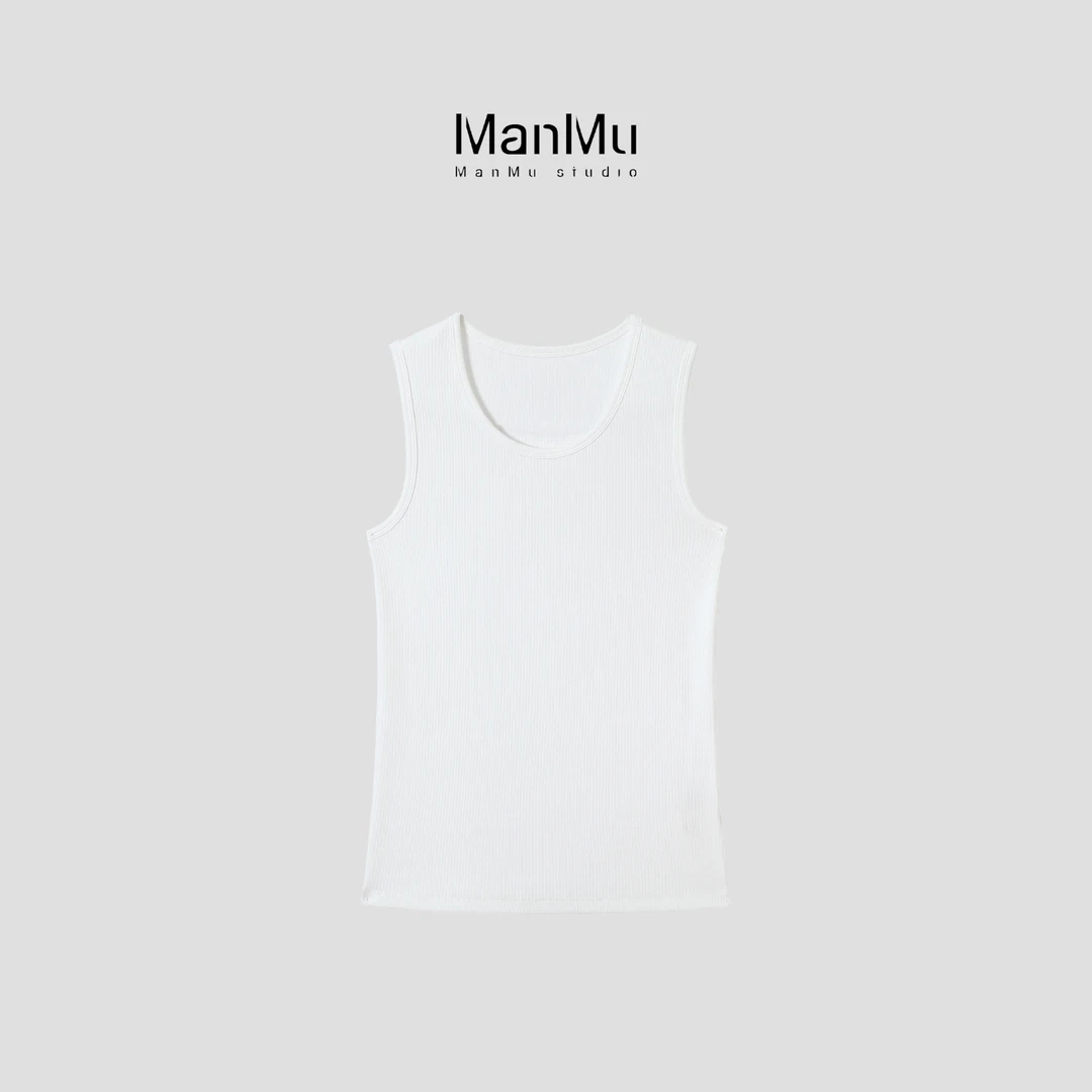 满目ManMu 【张琪专属】气质简约无袖背心350055