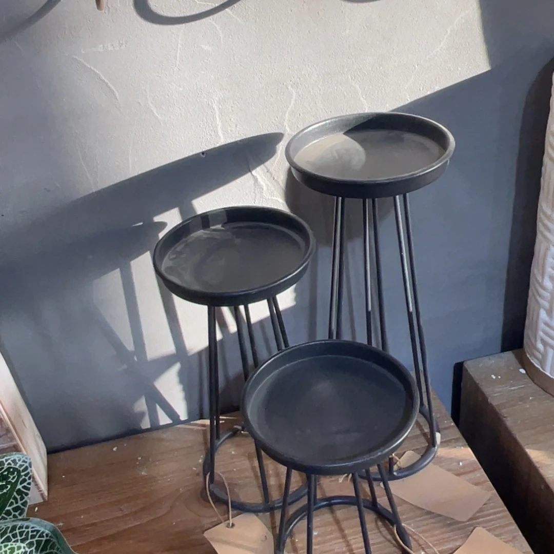 *****铁小烛台3个孤品112625