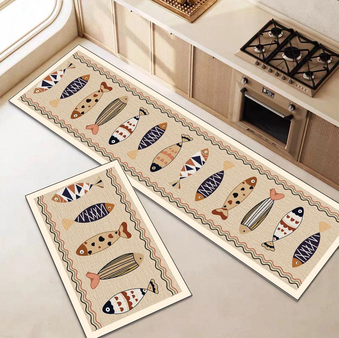 311【45*80+45*160】硅藻泥家用厨房地垫防滑可擦耐脏加厚垫