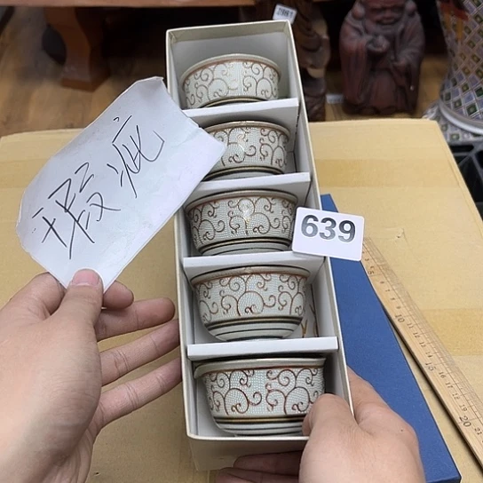 瓷片功**猫摆件工艺品瓷器摆件777