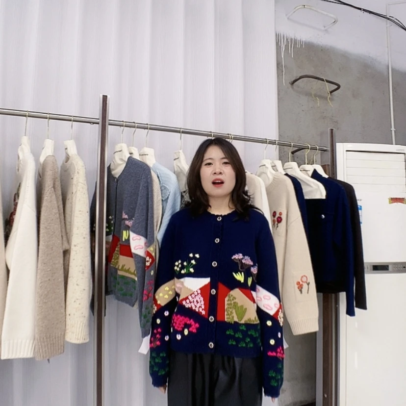 【闪购商品】藏青色手工