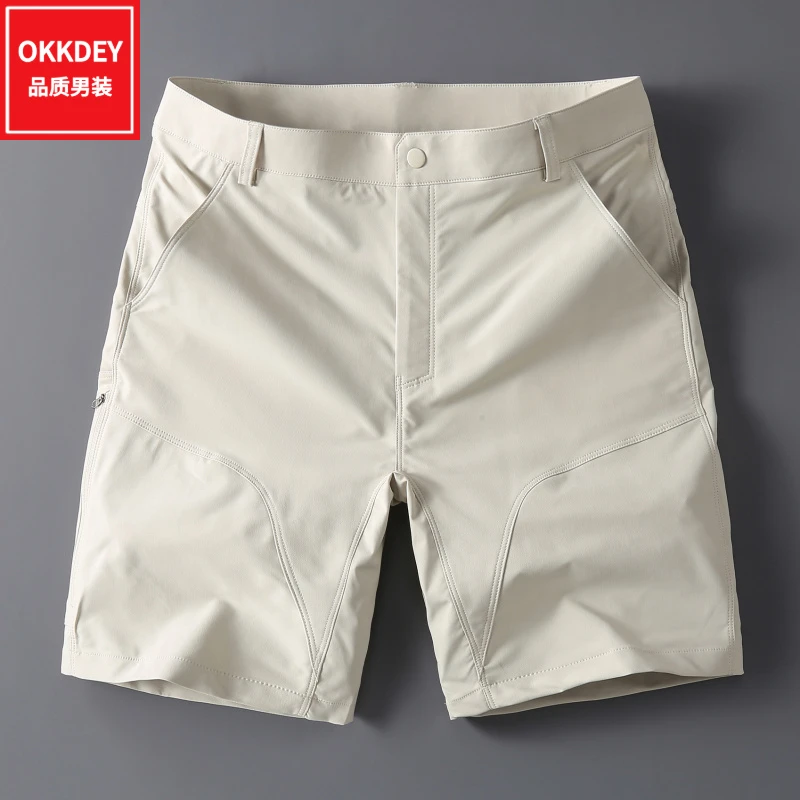 高品质宽松速干五分裤男士夏季薄款外穿运动裤子冰丝透气休闲短裤