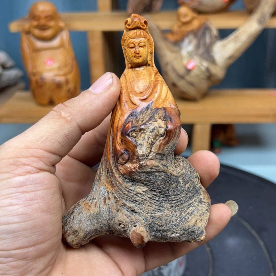 木大**金崖柏木摆件手把件