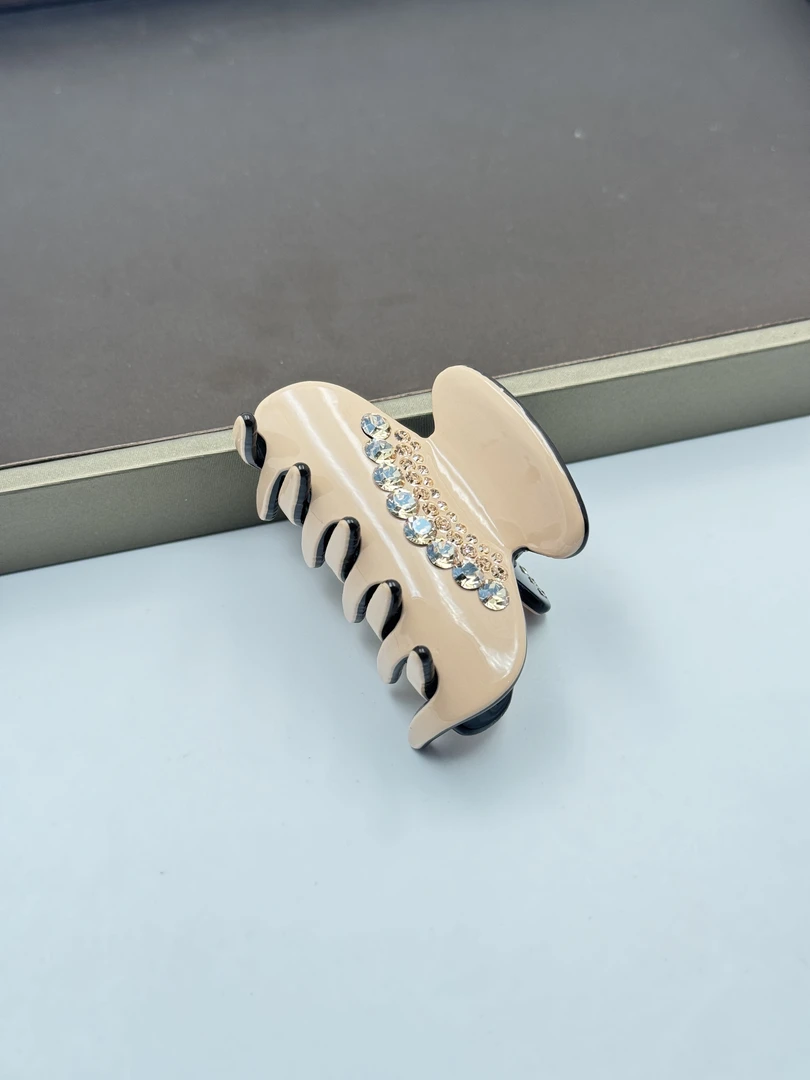 956-醋酸中号抓夹半扎夹盘发夹镶嵌简约时尚轻奢经典百搭