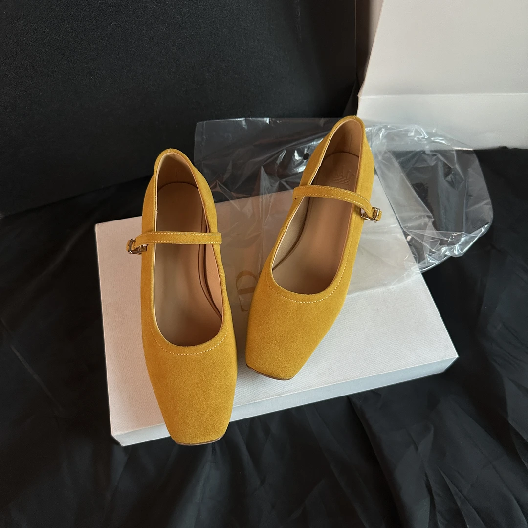 春季马卡龙粗跟欧若风4cm跟复古浅口气质软底百搭女鞋时尚单鞋