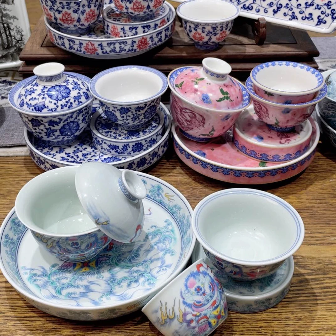 盖碗景德镇陶瓷工厂福利价