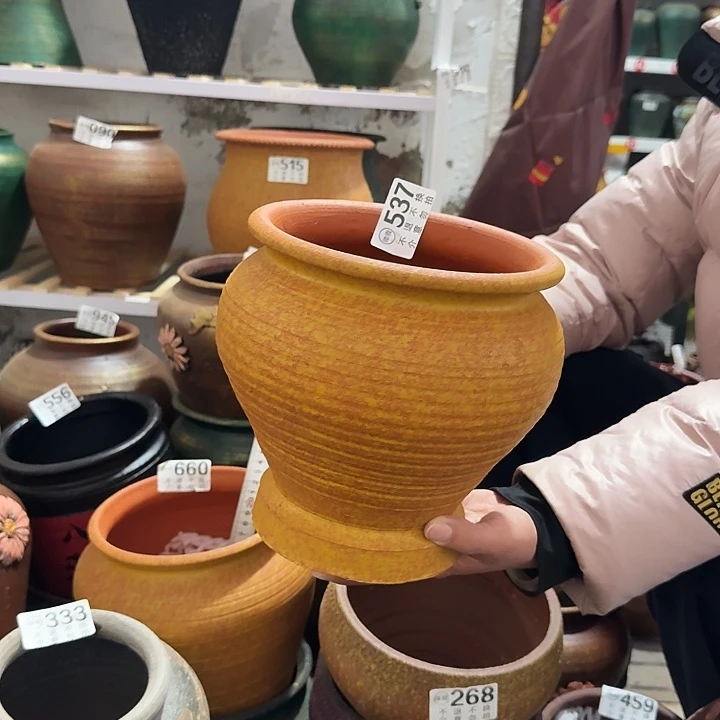 瑕疵黄色鱼尾537高度20口径17