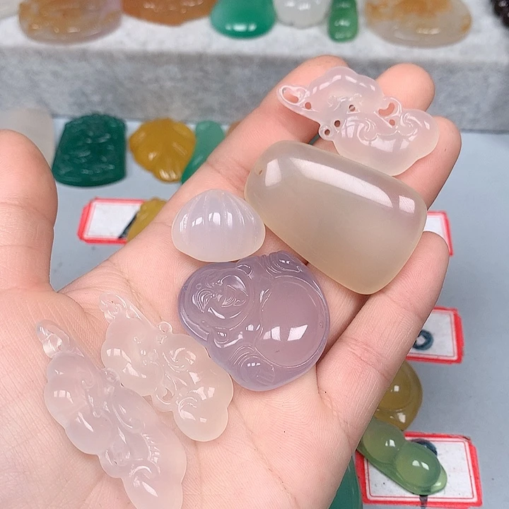 玛瑙/玉髓颈饰未镶嵌N****