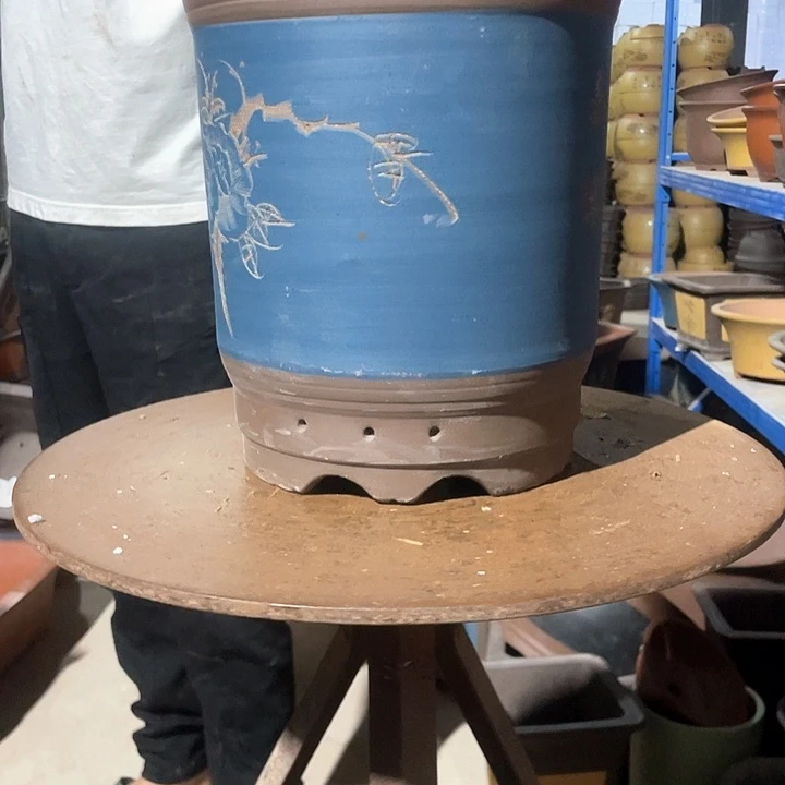 28蓝色高筒花盆花盆花盆花盆