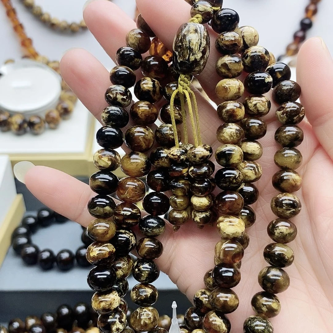 琥珀颈饰未镶嵌琥珀9-10