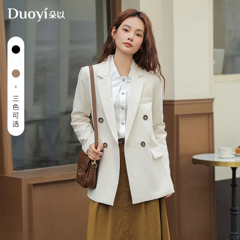 朵以2025春季新款西装外套短外套上衣38DQ431111