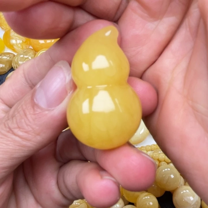 裸石蜜蜡未镶嵌蜜蜡葫芦