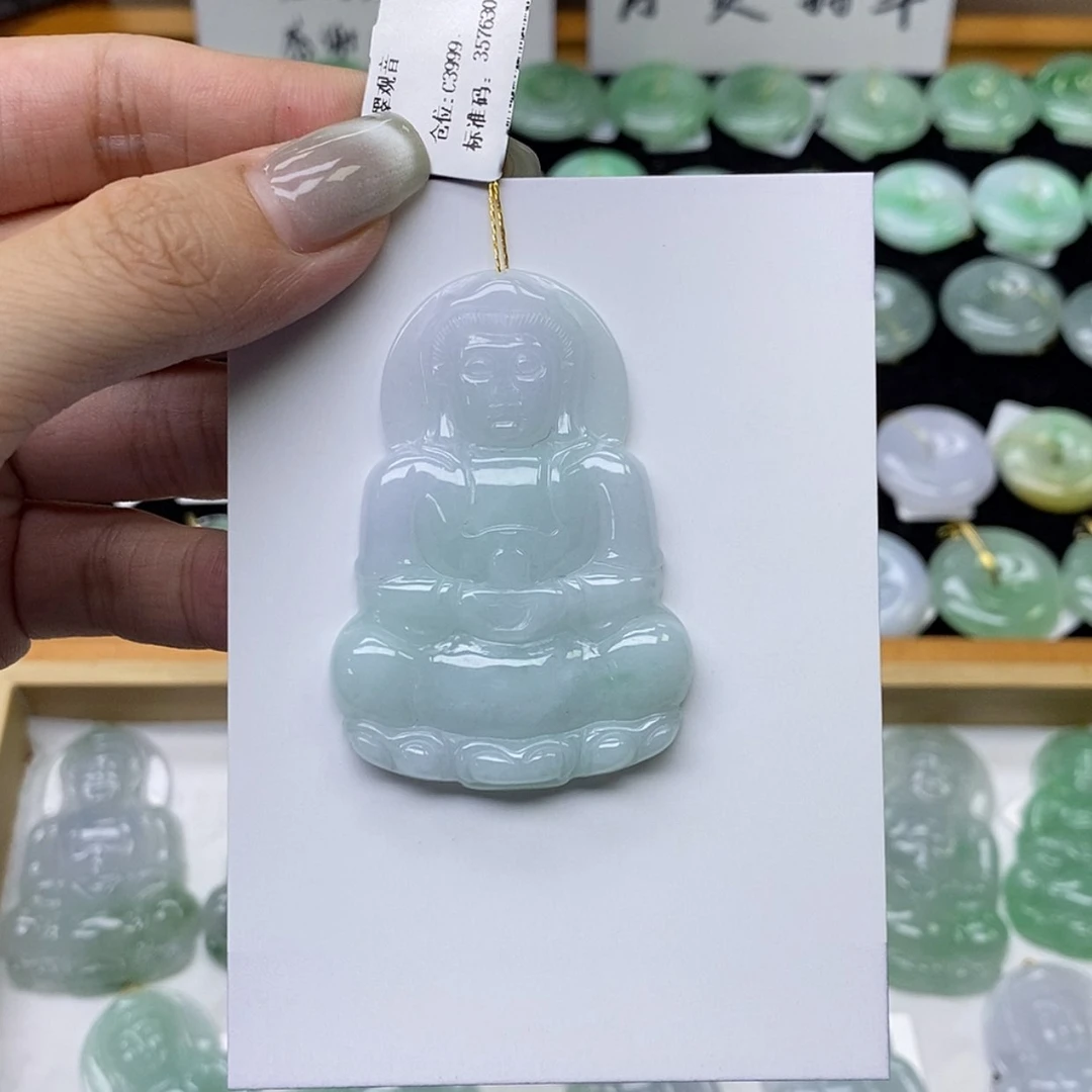 【闪购商品】翡翠未镶嵌颈饰观音