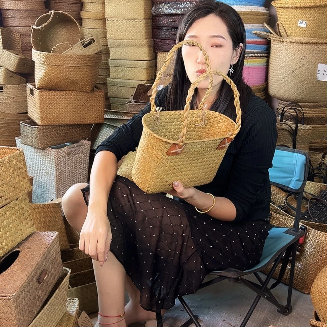 草编草编包/草编收纳盒微瑕疵