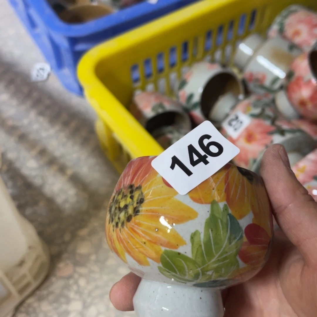 杯素浅陶瓷手工手绘