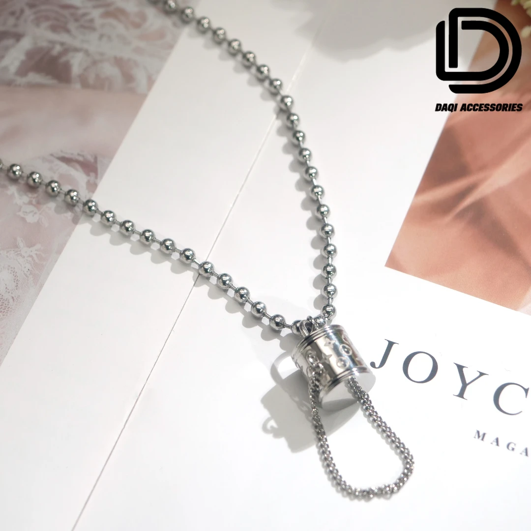 钛钢吊坠 05624时尚气质水桶包吊坠个性项链