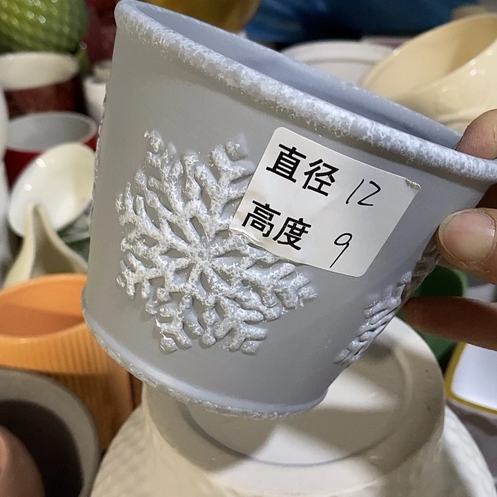 陶摆件陶盆有孔 瑕疵介意勿拍