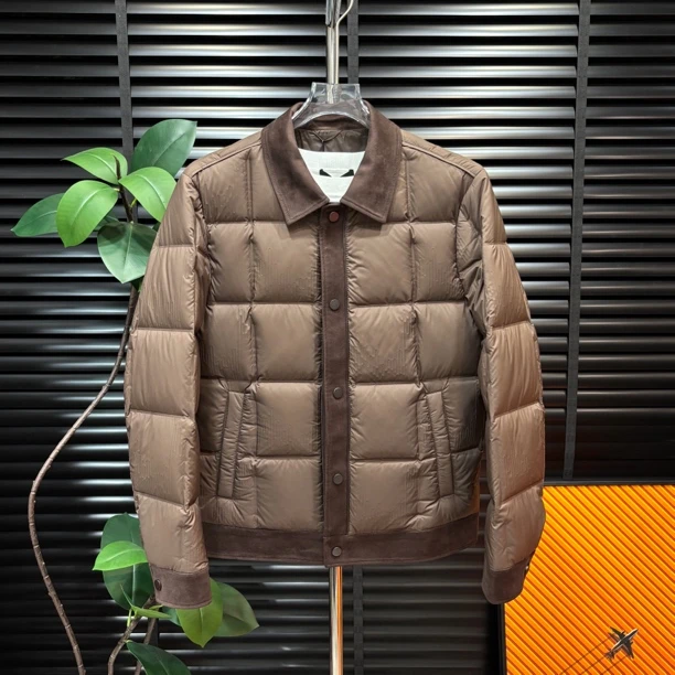 【清澈男装轻奢出品】L121QINGCHE2025/高端欧货修身羽绒服