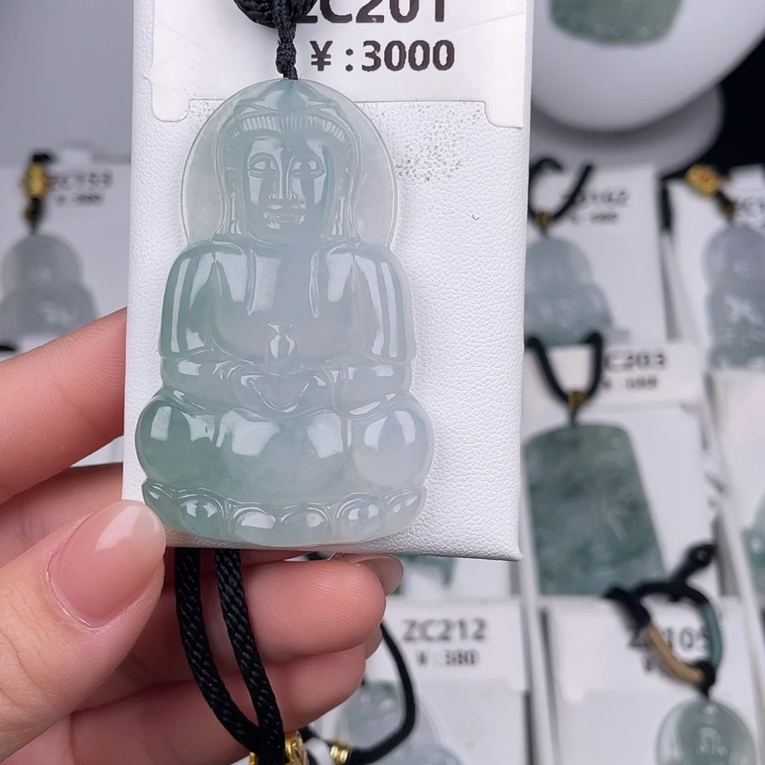 翡翠未镶嵌颈饰zc201