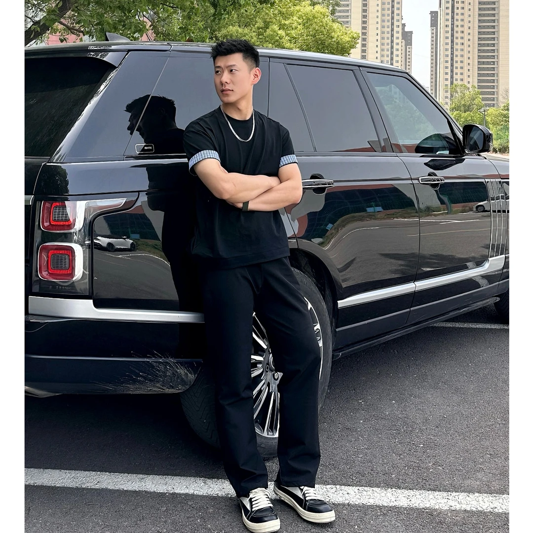 StyleSmiths秋季休闲西裤男百搭运动情侣黑色修身直筒ins休闲裤