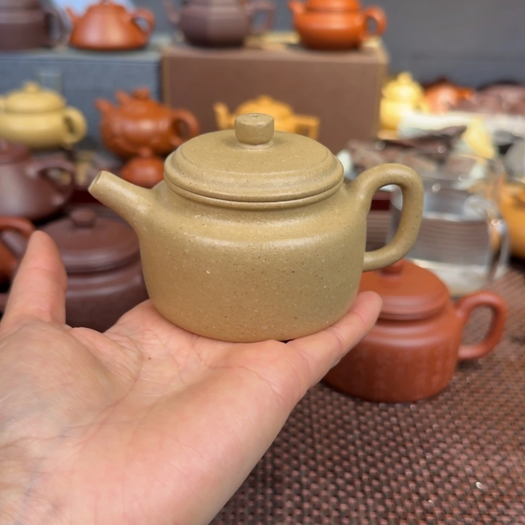 本山绿泥茶壶新***展微瑕到手退280元梨皮150毫升