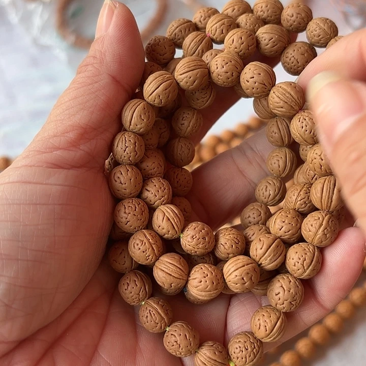 桃核手串野生小桃核脖挂，