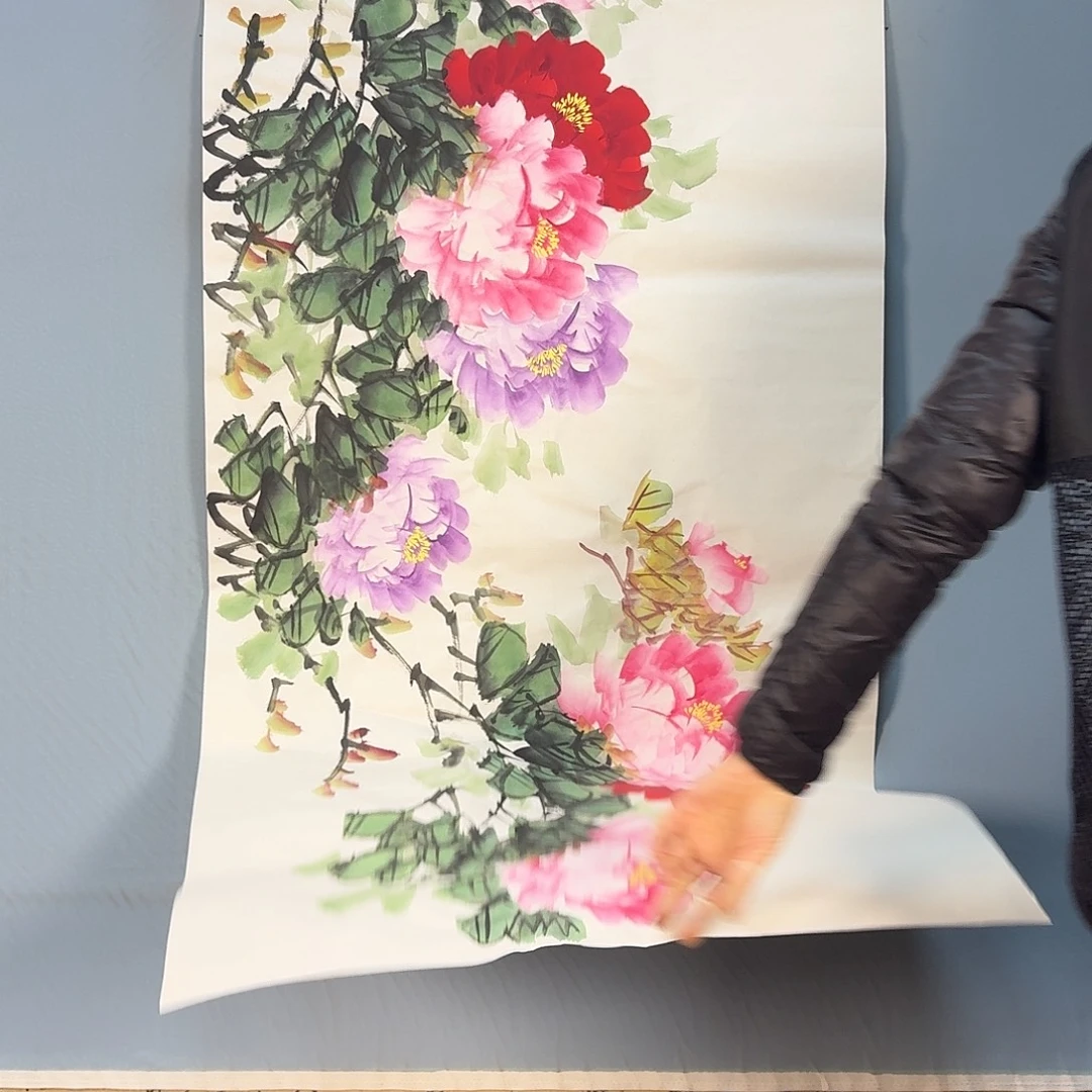 国画953 牡丹一如你初来