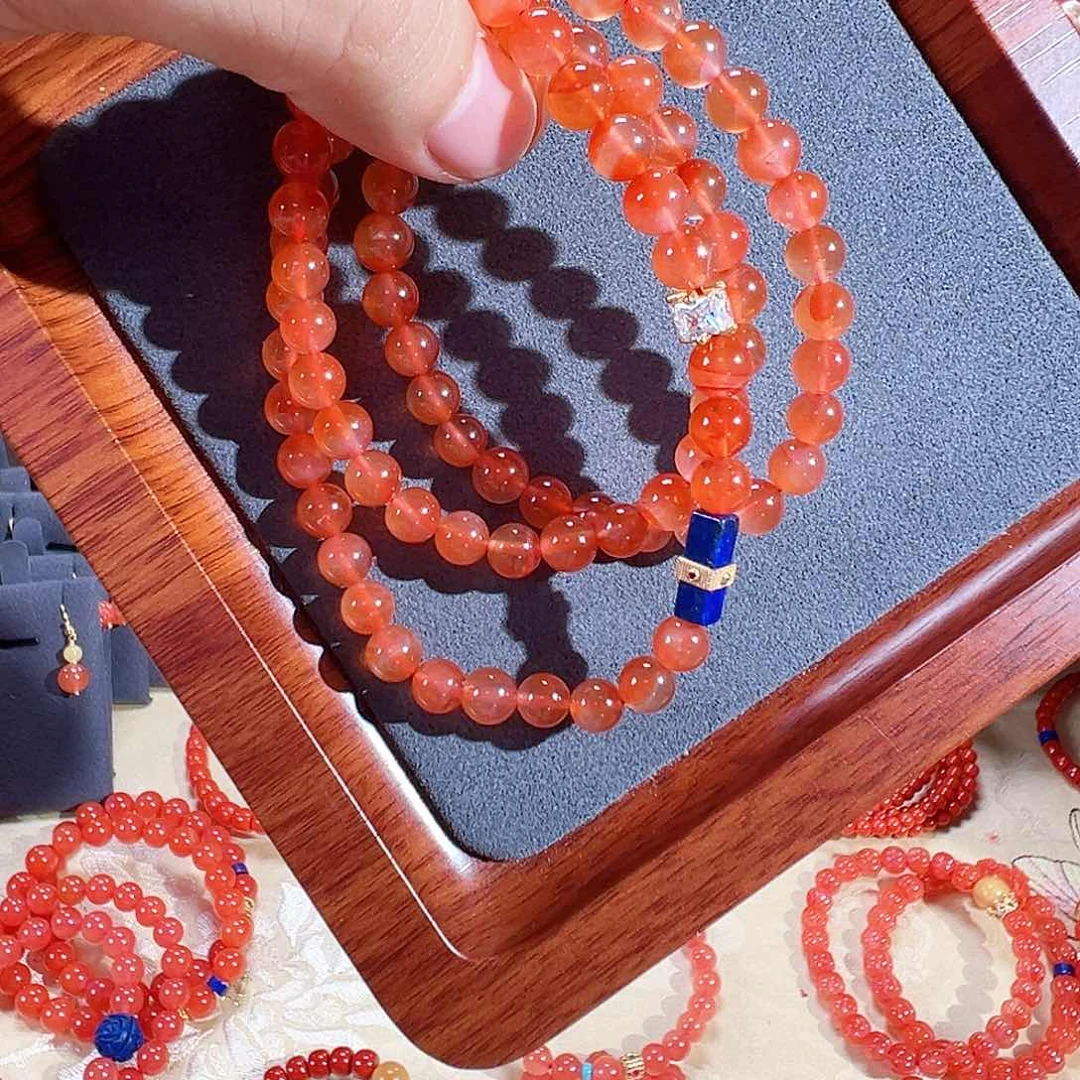 手链未镶嵌南红玛瑙