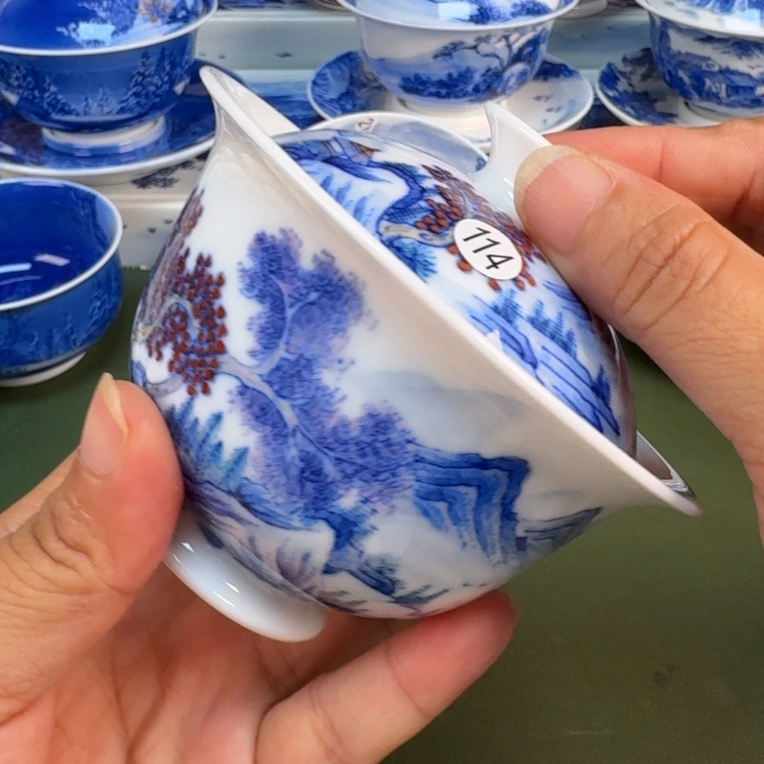 景德镇纯手绘茶具圆圆247