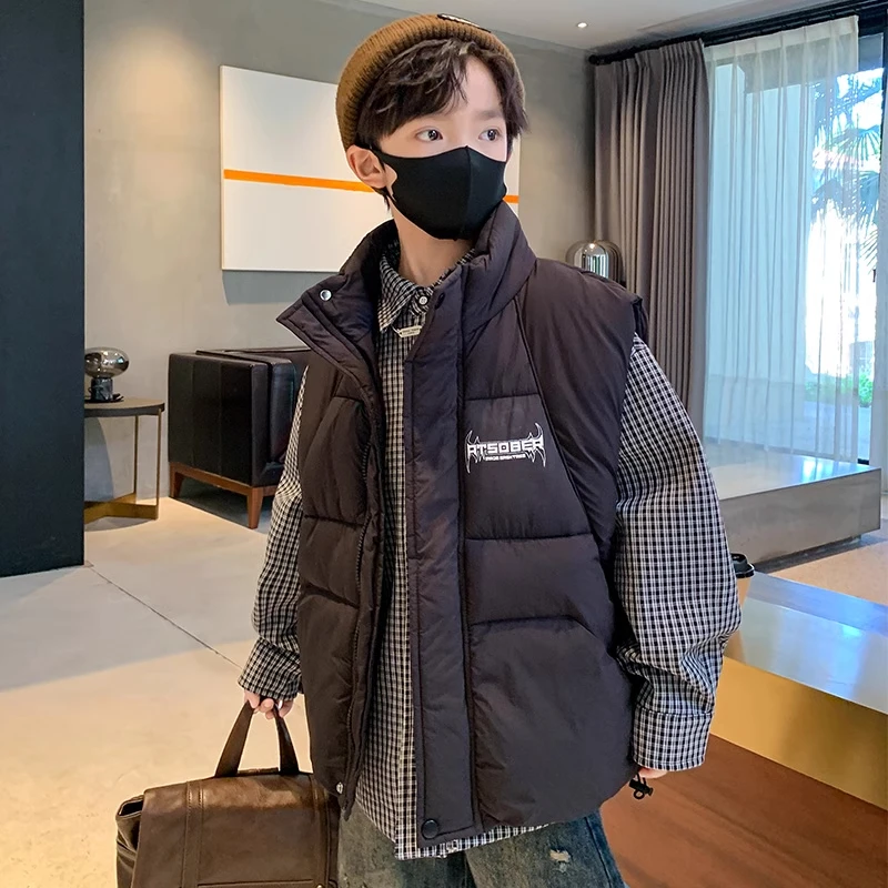 【24小时发货】男童春秋款马甲外套2025新款儿童秋冬中大童冬季衣服