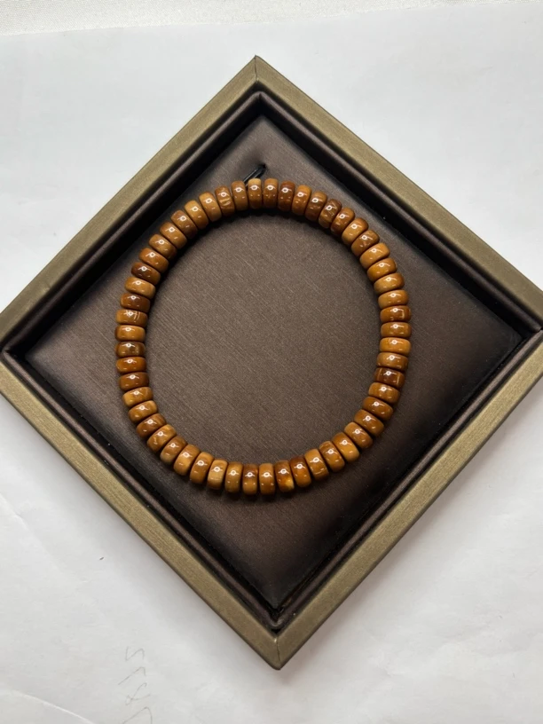 B88 紫金鼠薯片手串7mm