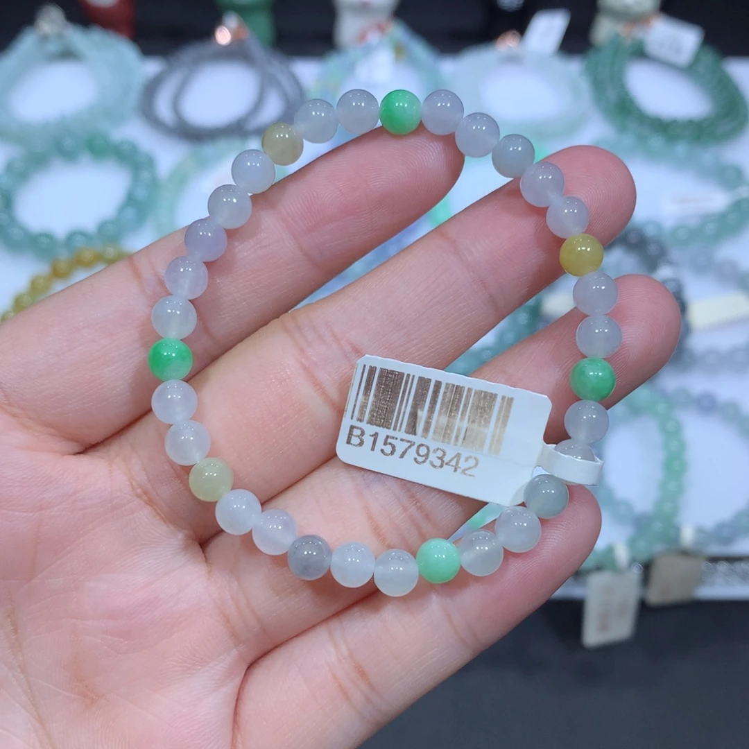 未镶嵌手串翡翠天然