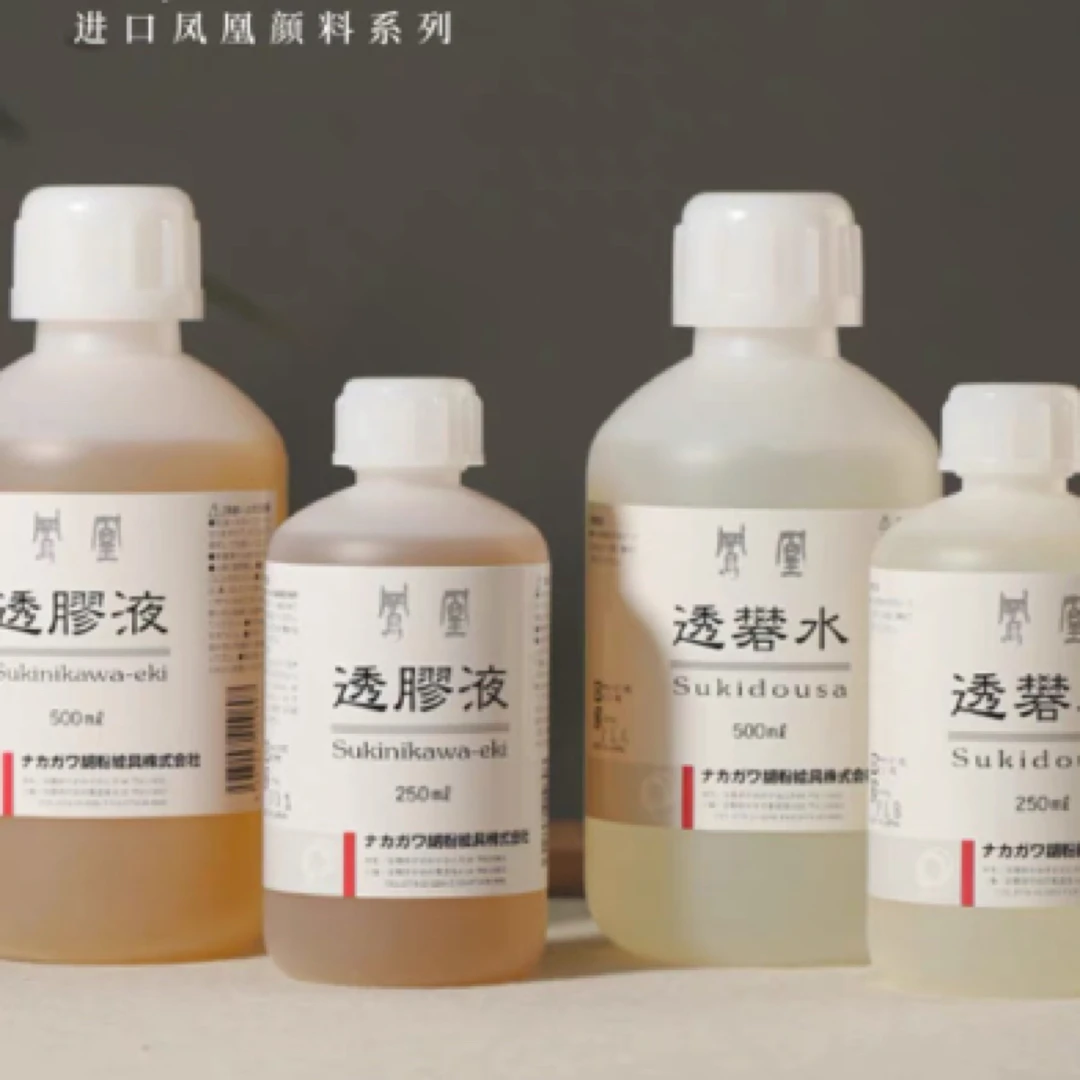 凤凰胶矾水原装进口国画矿物颜料岩彩工笔画用透胶液