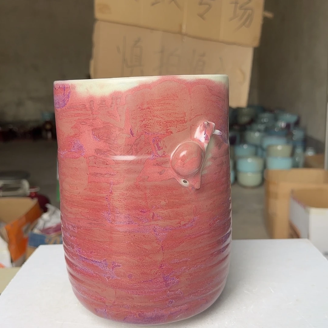 摆件陶郑家钧窑摆件微