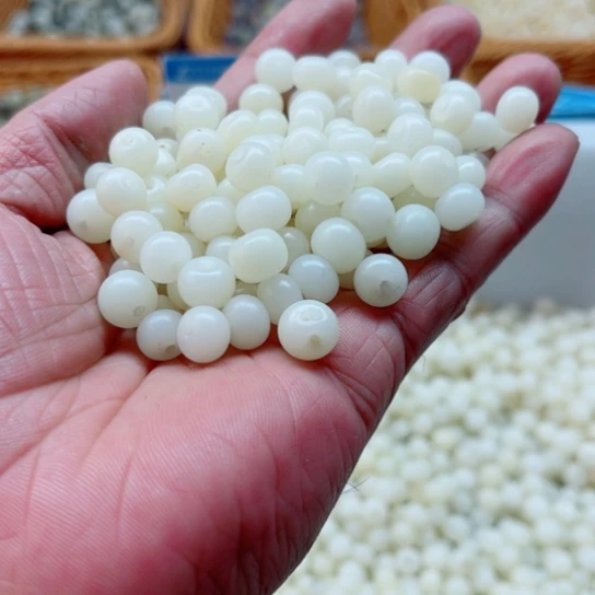 白玉菩提吊坠瑕疵8-6白玉苹果200颗