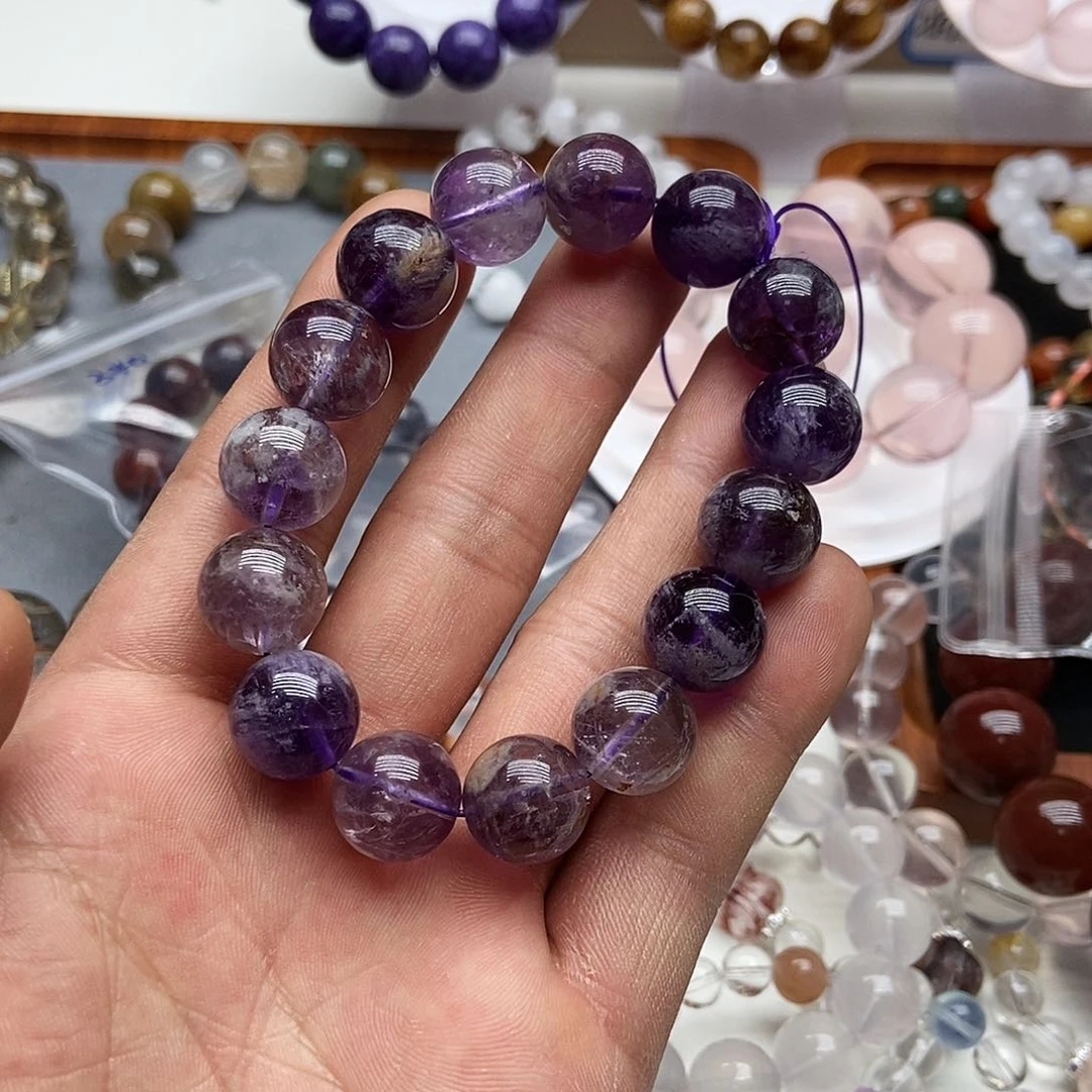 水晶手链未镶嵌庄**梦默认微瑕