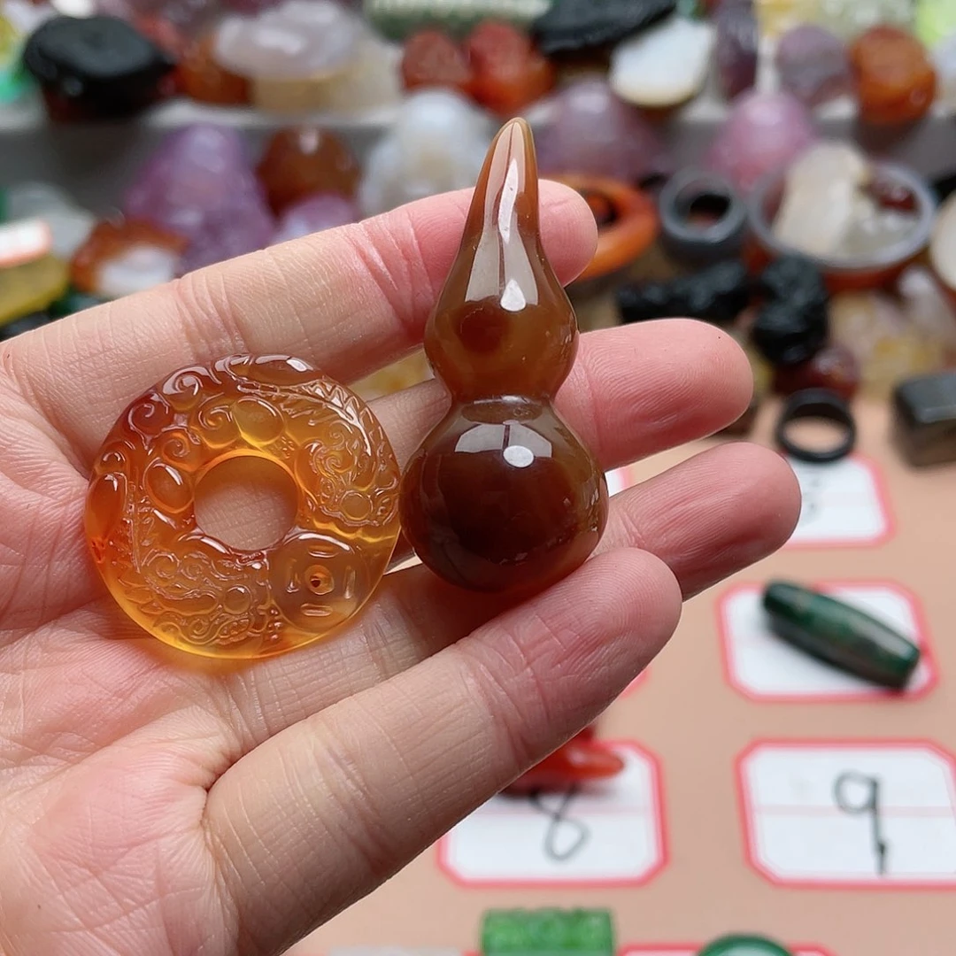 玛瑙/玉髓颈饰合金整***宝
