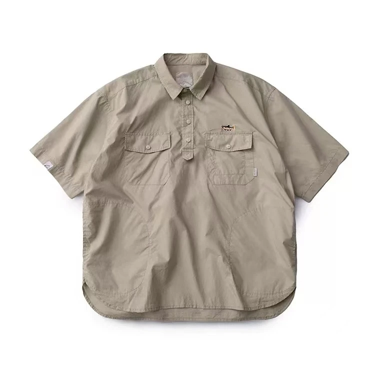 SFJ560 日系小众設計半套头衬衣T