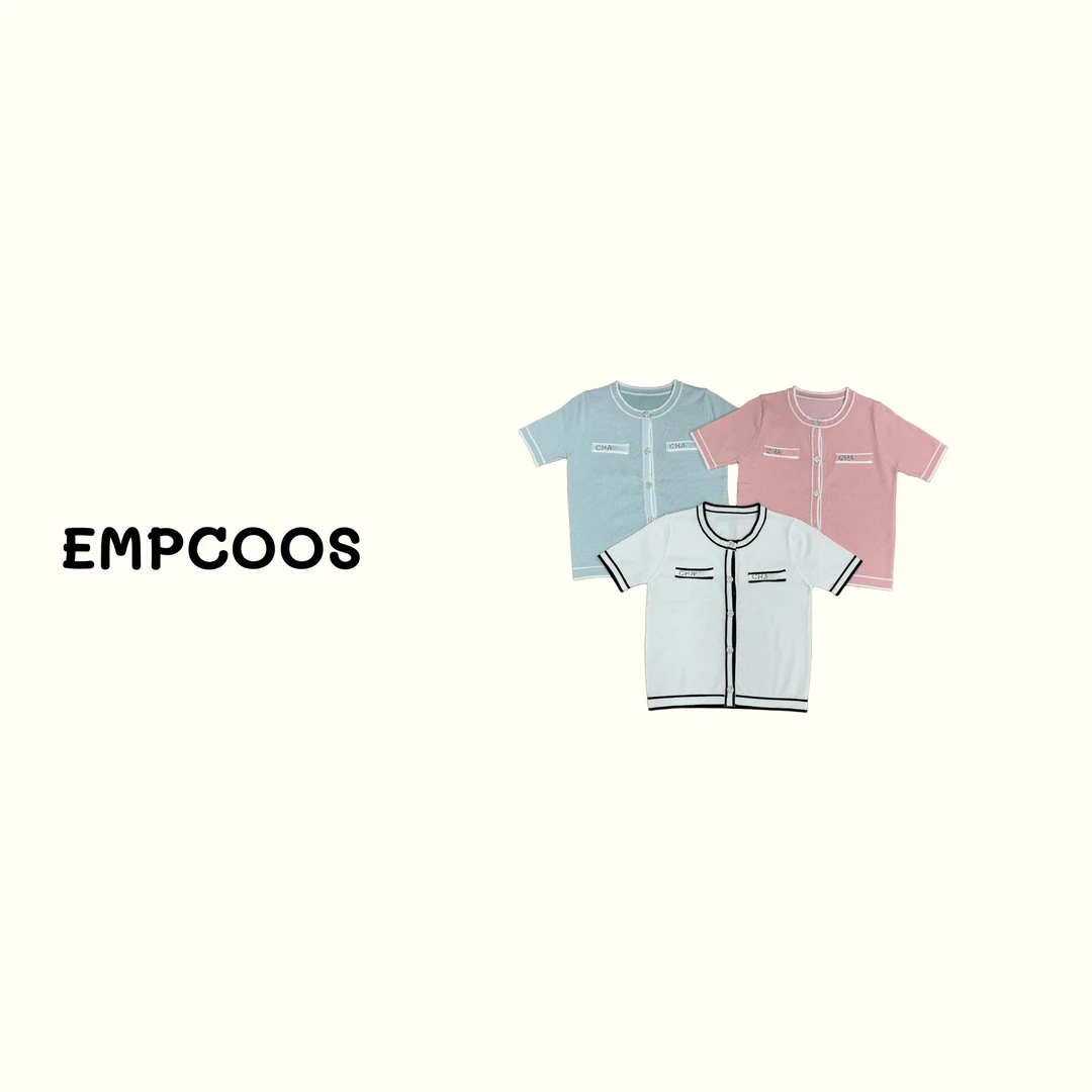 YAOYAO 初秋轻奢小众撞色开衫小香风针织衫 603蓝+粉+白