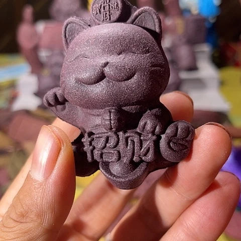 泥塑招财猫福利价百花香方